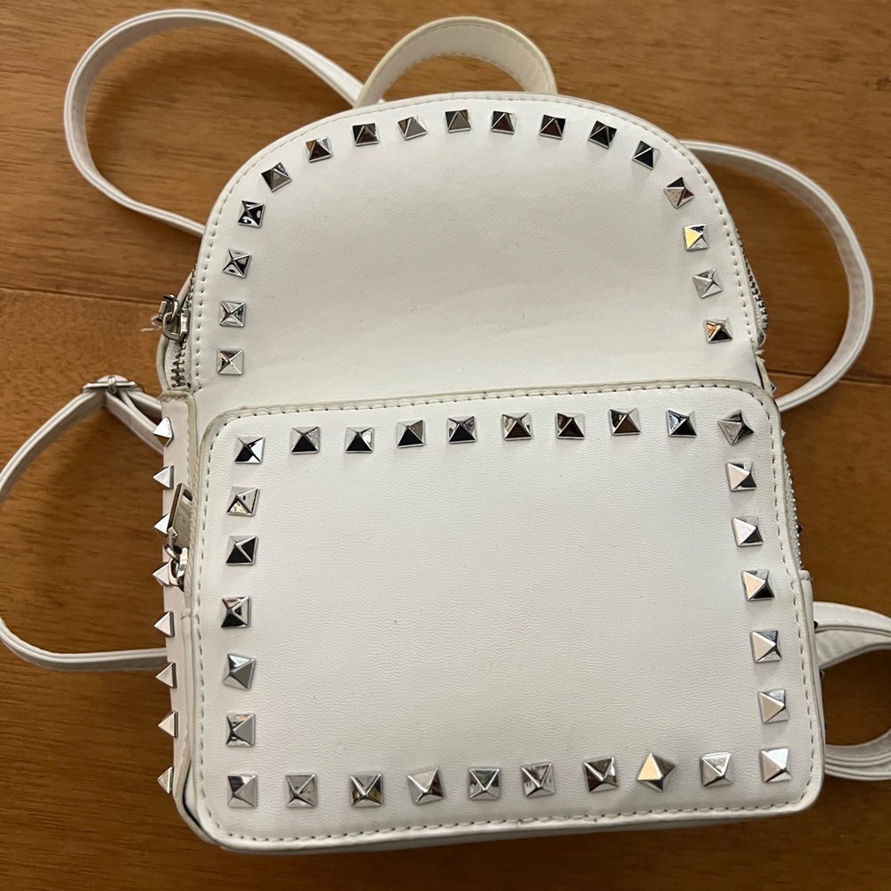Leather Backpack with studs